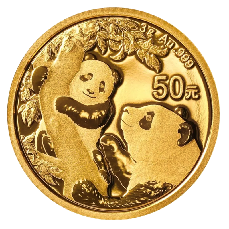 Zlatnik Panda 3 g 2024